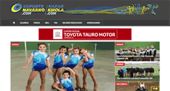 Desktop Screenshot of deportenavarro.com