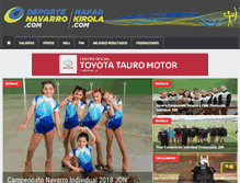 Tablet Screenshot of deportenavarro.com